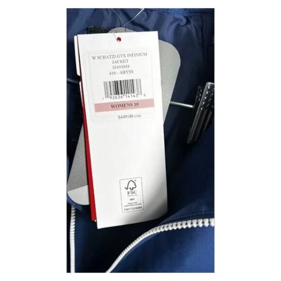 Spyder Women’s Schatzi GTX Infinium Ski Jacket Abyss Blue Size 10 NWT Gore-Tex - Picture 4 of 7